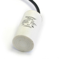 Hight Quality Motor 4UF Polypropylene Film Capacitor with 250 to 500V AC Rated Voltage and 8 to 100UF Capacitance Range